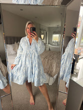 Load image into Gallery viewer, The Bora Bora embroidered smock dress
