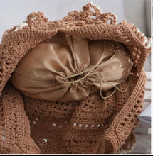 Load image into Gallery viewer, The Bora Bora crochet frill beach bag
