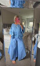 Load image into Gallery viewer, The Ibiza boho linen frill top
