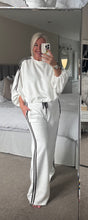 Load image into Gallery viewer, The Sports Luxe stripe seam puff hem tracksuit
