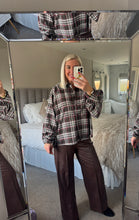 Load image into Gallery viewer, The zeta Otto embellished cotton mix checked shirt
