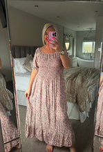 Load image into Gallery viewer, The shirred ditzy sun dress
