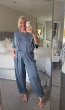 Load image into Gallery viewer, The saints puff hem t shirt ribbed tracksuit
