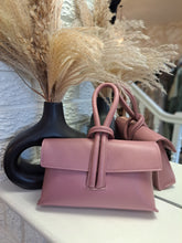 Load image into Gallery viewer, The leather loop clutch bag
