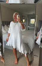 Load image into Gallery viewer, The Hopsack a symmetrical frill dress
