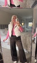 Load image into Gallery viewer, The Olivia reversible faux fur zip up gillet with pockets

