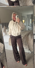 Load image into Gallery viewer, The zetta Otto 100% cotton tie detail button through shirt jacket
