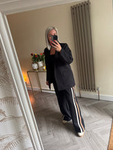 Load image into Gallery viewer, SALE The striped seam blazer trouser suit (no return on sale items)
