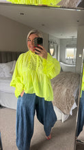 Load image into Gallery viewer, The neon frill blouse
