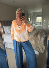Load image into Gallery viewer, The cotton mix striped cardigan
