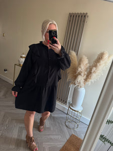 SALE The chiffon frill dress (No return on sale items)