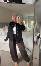 Load image into Gallery viewer, The faux suede military jacket
