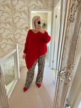 Load image into Gallery viewer, The animal print plisse trousers
