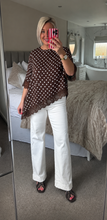 Load image into Gallery viewer, The Satin lace trim polka dot tops
