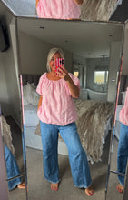 Load image into Gallery viewer, The Ibiza broaderie anglais cotton puff hem top
