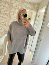 Load image into Gallery viewer, The v hem Ribby roll neck jumper
