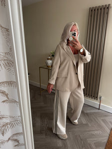 The luxe jersey hooded blazer tracksuit