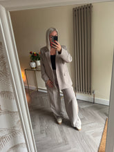 Load image into Gallery viewer, SALE The striped seam blazer trouser suit (no return on sale items)
