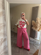 Load image into Gallery viewer, SALE The striped linen trousers with pockets (no return on sale items)
