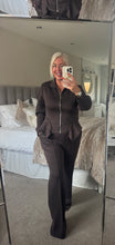 Load image into Gallery viewer, The luxe jersey zip peplum tracksuit
