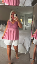 Load image into Gallery viewer, The Bora Bora embroidered vest top
