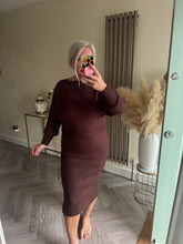 Load image into Gallery viewer, The fall collection “Ribbed two piece dress &amp; jumper set”
