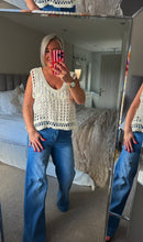 Load image into Gallery viewer, The Bora Bora crochet sparkle vest top
