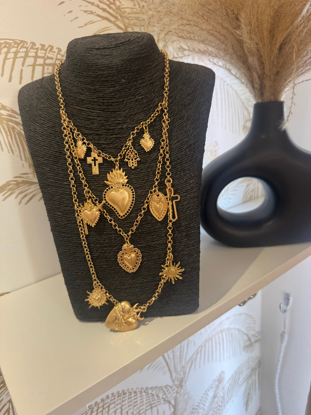 The Bora Bora hearts & crosses necklace