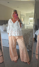Load image into Gallery viewer, The Ibiza button through crochet top
