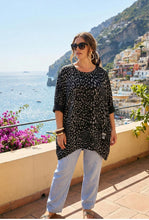 Load image into Gallery viewer, The animal print black label jersey with zip detail
