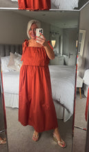 Load image into Gallery viewer, The Ibiza 100% cotton tie shoulder dress
