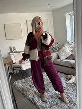 Load image into Gallery viewer, The patchwork knitted cardigan
