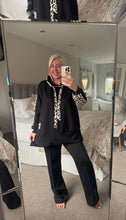 Load image into Gallery viewer, The Black label animal print hoodie
