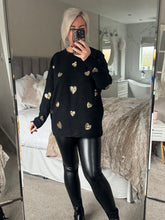 Load image into Gallery viewer, The sequin heart knit
