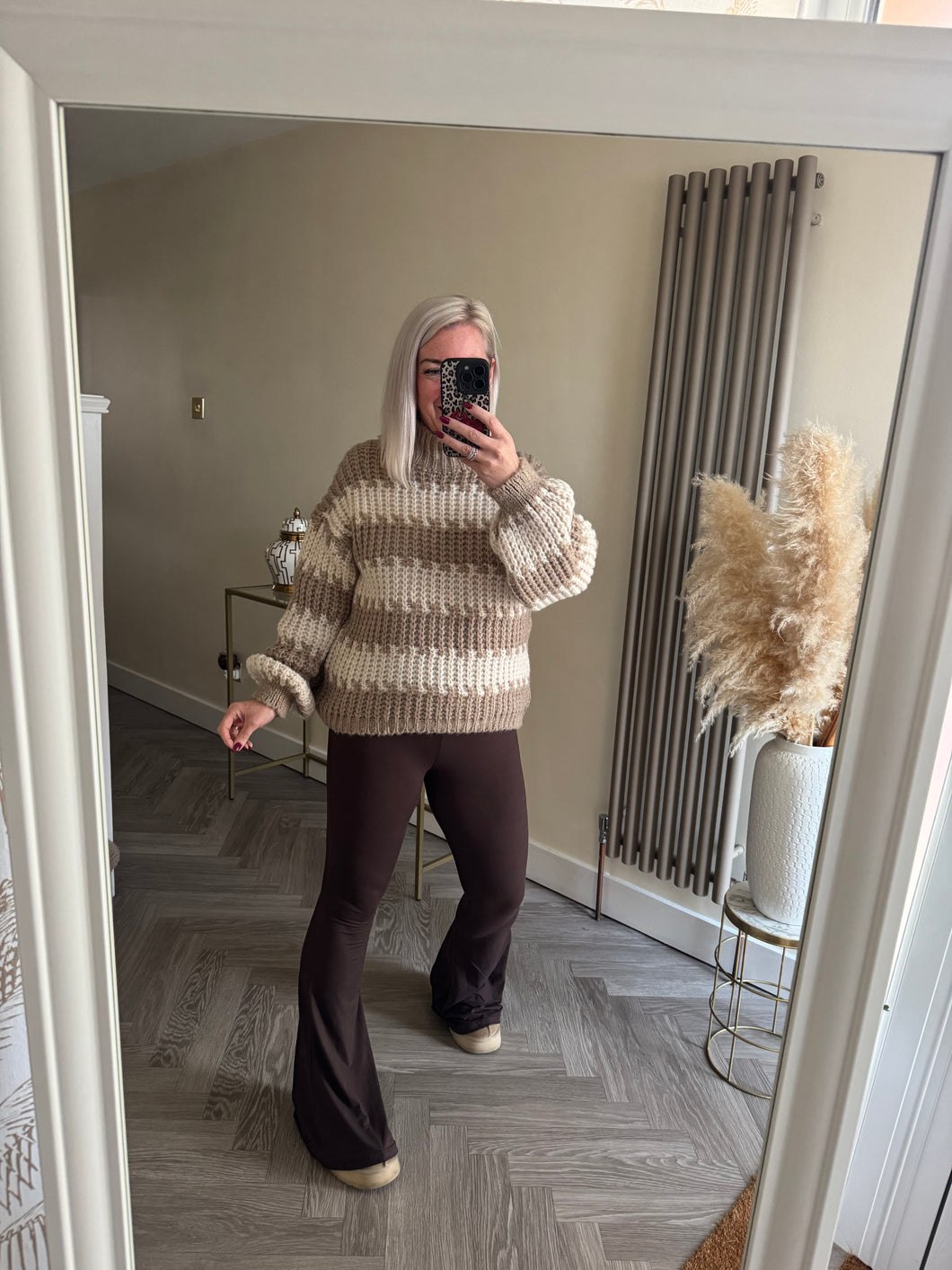 The chunky striped knit