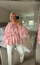 Load image into Gallery viewer, The Bora Bora frill chiffon blouse
