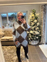 Load image into Gallery viewer, SALE The argyle knitted dress (no return on sale items)
