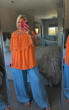 Load image into Gallery viewer, The ibiza crochet Bardot top

