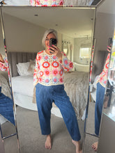 Load image into Gallery viewer, The Lottie flower crochet top
