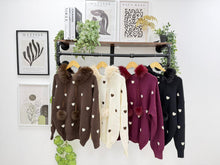 Load image into Gallery viewer, The Faith faux fur heart knit
