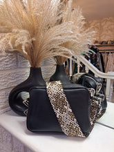 Load image into Gallery viewer, 100% real leather tassel bag with separate matching strap
