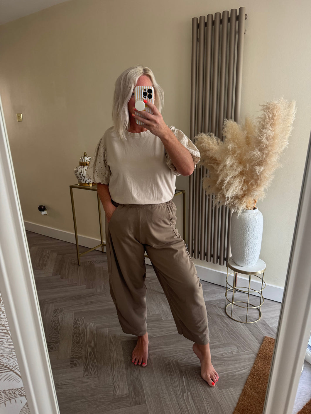 The jersey cocoon trousers