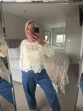 Load image into Gallery viewer, The Lottie daisy crochet top
