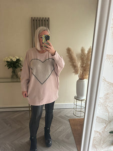 The supersoft sparkle heart jumper