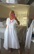 Load image into Gallery viewer, The Ibiza ribbed t shirt dress with pockets
