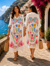 Load image into Gallery viewer, The Portofino mandala shirt dress
