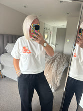 Load image into Gallery viewer, SALE The Aperol spritz t shirt in white (no return on sale items)
