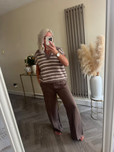 Load image into Gallery viewer, The v neck collared striped tank
