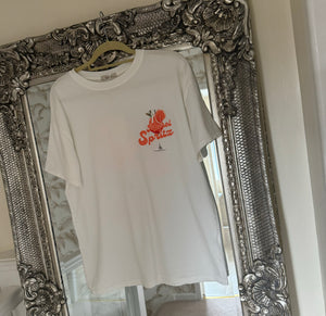 SALE The Aperol spritz t shirt in white (no return on sale items)