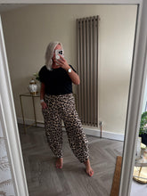 Load image into Gallery viewer, The animal print jersey cocoon joggers
